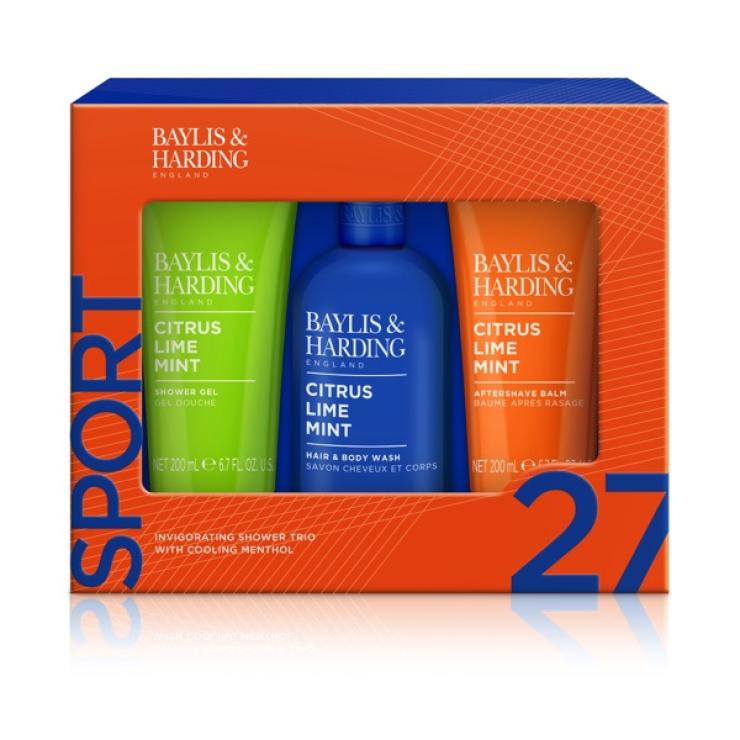 Baylis & Harding Citrus Lime & Mint Men's Invigorating Shower Trio Gift Set